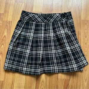 Joe Benbasset plaid mini skirt with pleated front flap size xs or 0